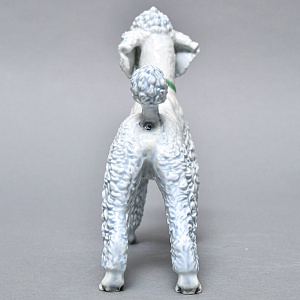 Коллекционная Фарфоровая статуэтка «Собака. ПУДЕЛЬ в зеленом ошейнике», ROSENTHAL Германия.