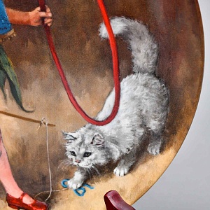 Коллекционная Тарелка «МЭГГИ - Маленькая дрессировщица», Фарфор RECO США -1983 год.