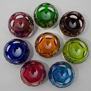 Полный Набор, все 8-мь Цветов, Бокалы для Коньяка, серия «Виноград» Хрусталь, NACHTMANN Германия.