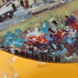  Коллекционная Тарелка «Париж - Эйфелевая Башня» Фарфор, Лимож, Limoges, Франция.