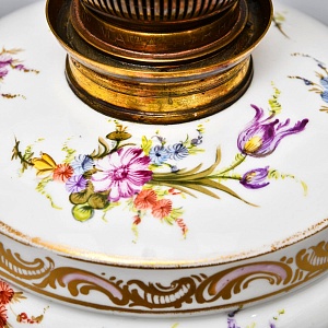 Старинная Керосиновая Фарфоровая Лампа MATADOR Ludwigsburg Германия, начало ХХ века.