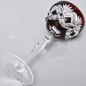 Бокалы для Вина из Цветного Хрусталя JOSEPHINENHUTTE Германия, 60 -е гг.