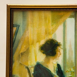 Винтажная Картина - Иллюстрация - Панно «Утро и домашние дела», Франция. 