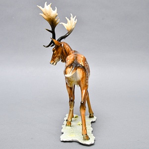 Коллекционная Фарфоровая статуэтка «Пятнистый Олень», Hutschenreuther Германия.