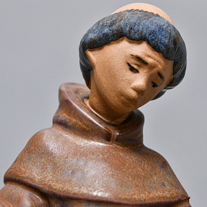 Коллекционная Фарфоровая статуэтка «Юный монах и его паства», Lladro серия Грес, Испания. 