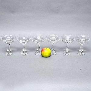 Редкость! Хрустальные Креманки - Фужеры для Шампанского серия «Neptune», BACCARAT, Франция, 80 -гг. 