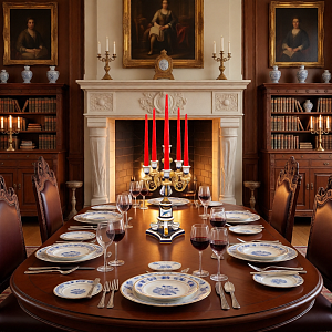 Редкость! Большой Фарфоровый Канделябр - Подсвечник на 6-ть свечей, Giulia Mangani Италия, середина ХХ века. 