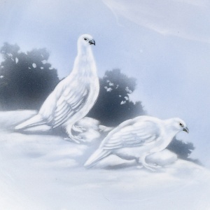 Столовый Фарфоровый сервиз «Охота» на 12 персон, Kaestner Saxonia Германия, первая половина ХХ века.