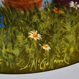 Коллекционная Фарфоровая Тарелка «Джек и Джилл. На прогулке», RECO США -1986 год. 