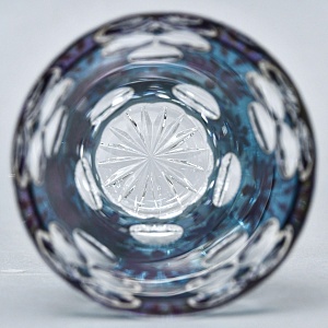 Редкая!!! Коллекционная Ваза - Карандашница, Цветочная Эмалевая роспись, Хрусталь Witti,  Германия 60-е гг.