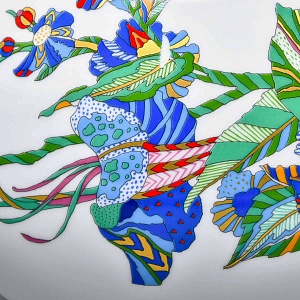 Декоративный комплект - Две Вазы и Блюдо из коллекции TASCA, Фарфор Rosenthal Германия, 80-е годы.