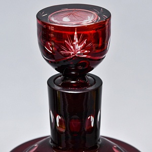 Набор Графин и Рюмки «Рубиновый Хрусталь», Tirgu-Mures Германия, 50 -е годы ХХ века.