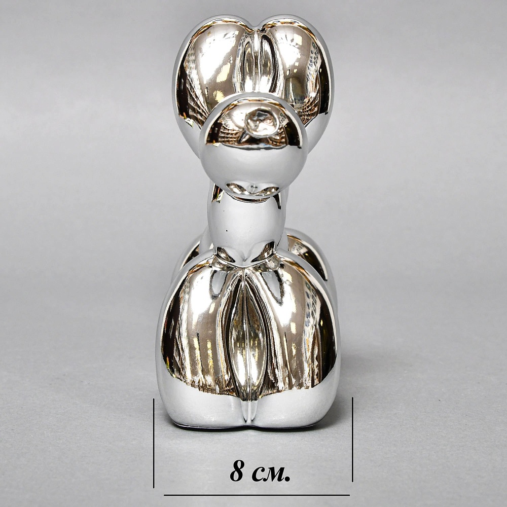 Дизайнерская фарфоровая статуэтка «Собака из воздушного шара - Balloon Dog» Jeff Koons, США - 1995 год.