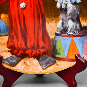 Коллекционная Фарфоровая Тарелка «Томми - Маленький клоун», RECO США - 1982 год.