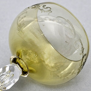 Антикварный Набор бокалов для Вина 6 шт. «MICADO CARAMEL», Saint Louis. Франция, начало ХХ века.