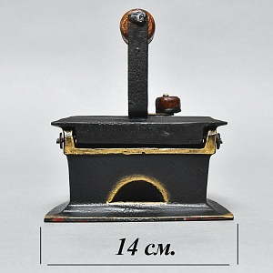 Коллекционный Старинный Угольный Чугунный Утюг Англия начало ХХ века.