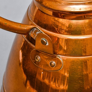 Большой Винтажный Медный Чайник на 6,5 литров, MECAP Бельгия середина ХХ века!