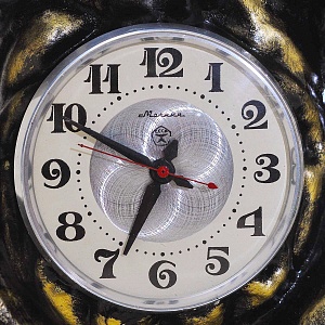 Чугунные Механические Настольные часы «Каменный Цветок», ЧЧЗ - МОЛНИЯ СССР-1967 год. 