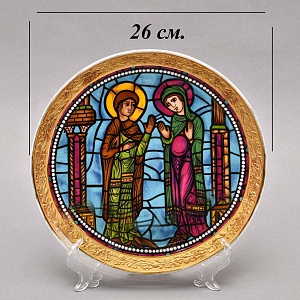 Фарфоровая Тарелка «Житие Девы Марии. Витражи Шартрского Собора», Krautheim & Adelberg Германия, 1945-1977 годы. 