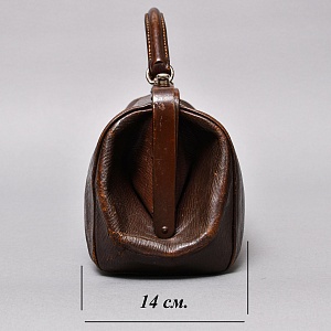 Старинная Дорожная Сумка - Саквояж, кожа, Западная Германия начало ХХ века.