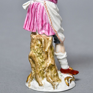 Антикварная Фарфоровая статуэтка «Официант», Мейсен / Meissen Германия, начало ХХ века. 