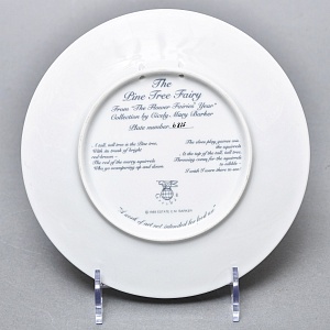 Коллекционная Фарфоровая Тарелка - Блюдо «Фея Сосны», Wedgwood Англия - 1989 год. 