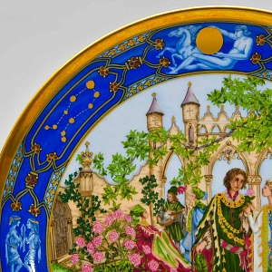 Коллекционная Фарфоровая тарелка "Любовь на все времена", Hutschenreuther Германия.