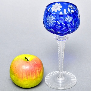 РЕДКОСТЬ! Антикварный Хрустальный Бокал для вина, JOSEPHINENHUTTE, Германия, 20 гг. 