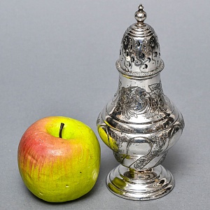 Баночка - Емкость для сахарной пудры, металл Sheffield, Англия середина ХХ века.