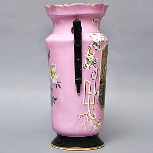 Редкость! Антикварные Парные Фарфоровые Вазы «Мгновения детства», Франция, конец XIX века. 