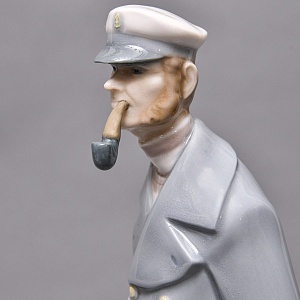 Коллекционная Фарфоровая статуэтка «Отважный капитан», Lladro Испания, 1971 - 1974 годы. 