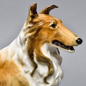 Редкость! Фарфоровая Статуэтка «Собака - Колли», Hutschenreuther, Германия -1965 год.