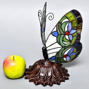 Электрическая Лампа - Светильник - Ночник «Бабочка Тиффани» Ар-Нуво, США конец ХХ века.. 