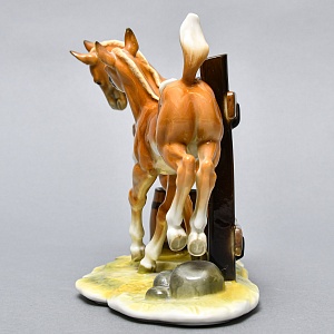 Коллекционная статуэтка «Лошади - Скачущие Жеребята», Фарфор Hutschenreuther Германия, 1970 год.