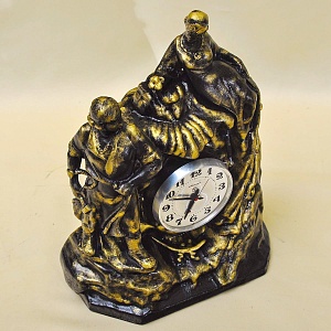 Чугунные Механические Настольные часы «Каменный Цветок», ЧЧЗ - МОЛНИЯ СССР-1967 год. 