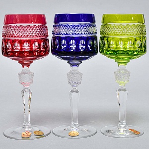 Набор Хрустальных Бокалов для вина серия «BRISTOL», NACHTMANN Германия, 70 -е годы ХХ века. 