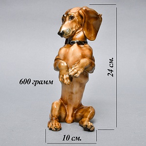 Антикварная Фарфоровая статуэтка «Собака. ТАКСА», ROSENTHAL Германия, 20-е годы ХХ века.