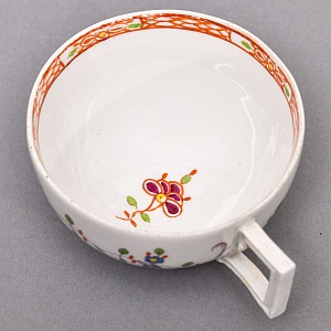 Антикварная Фарфоровая Кофейная пара MEISSEN / МЕЙСЕН, период Марколини, 1774 - 1814 годы.