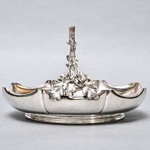 Металлическая Сухарница - Конфетница - Фруктовница, Silverplate, Mappin & Webbs Англия. 