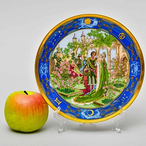 Коллекционная Фарфоровая тарелка "Любовь на все времена", Hutschenreuther Германия.