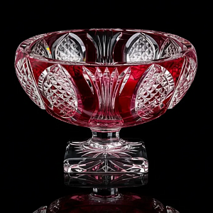 Редкость!!! Большая Фруктовница - Хрустальная Ваза на ноге, VAL SAINT LAMBERT, Бельгия -60 гг.