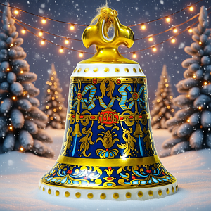 Коллекционный Фарфоровый Колокольчик «Рождество -1996 год», Hutschenreuther Германия.