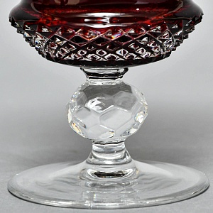 «Рубиновый Хрусталь» - Орешница - Ваза - Конфетница - Доза, DOROTHEENHUTTE Германия.