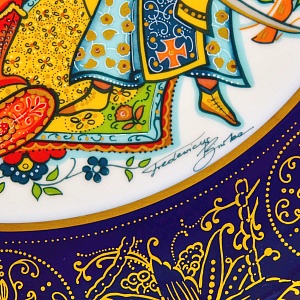 Редкое! Коллекционное Блюдо - Тарелка «Мифы, сказания. Золотой Петушок» Фарфор Hutschenreuther, Германия-1980 год.