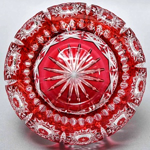 Хрустальная Шарообразная Ваза для цветов JOSKA BODENMAIS Германия конец 60-х гг.