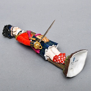 Коллекционная Фарфоровая статуэтка «Солдаты Британской армии. Черный Дозор», SITZENDORF Германия. 