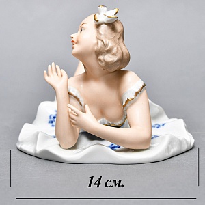 Коллекционная Фарфоровая статуэтка «Танцовщица - балерина», WALLENDORF Германия. 