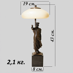 Авторская Настольная Лампа - Статуэтка "СТАЛИН" L'atelier ART & Bronze Франция, конец ХХ - начало ХХI веков.