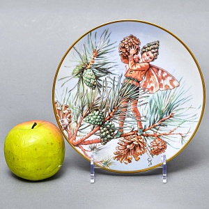 Коллекционная Фарфоровая Тарелка - Блюдо «Фея Сосны», Wedgwood Англия - 1989 год. 