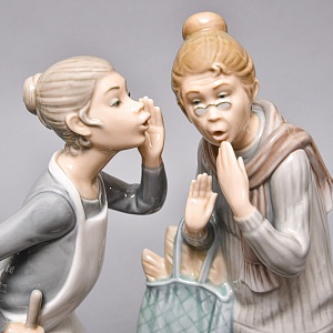  Коллекционная Фарфоровая статуэтка «Сплетницы», Lladro / Лядро Испания, 1978 - 1985 годы.